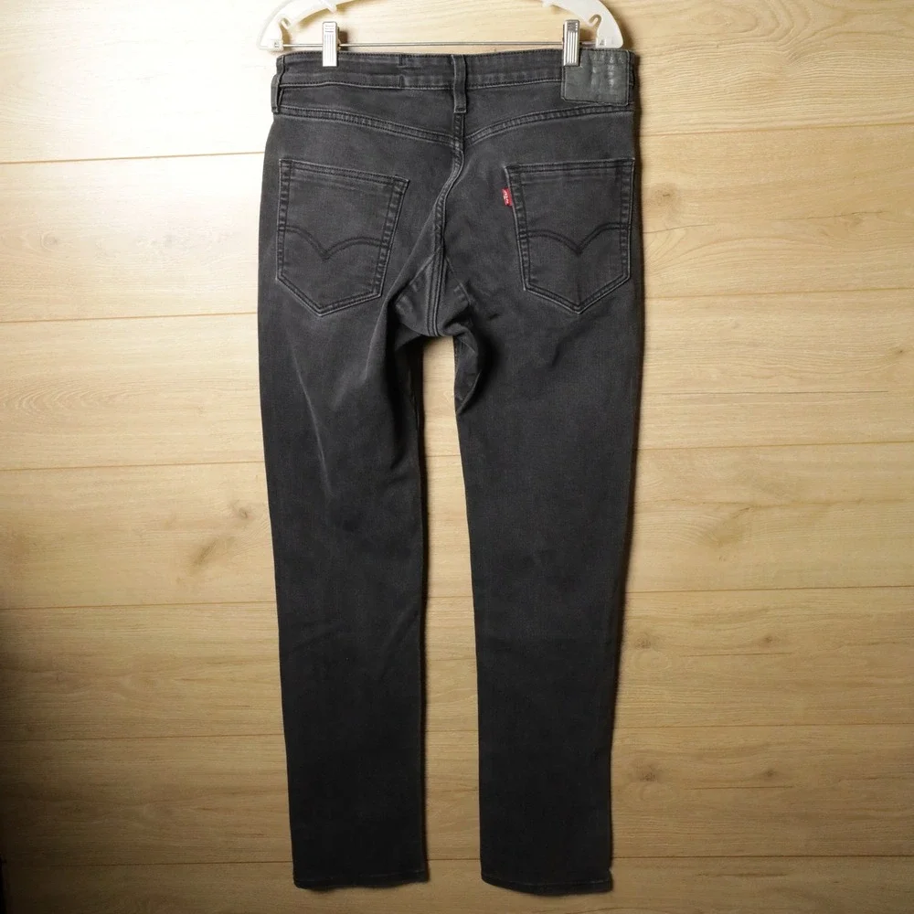 Levi's 511 Mens‎ Jeans Black Slim Fit Stretch Size 34x34